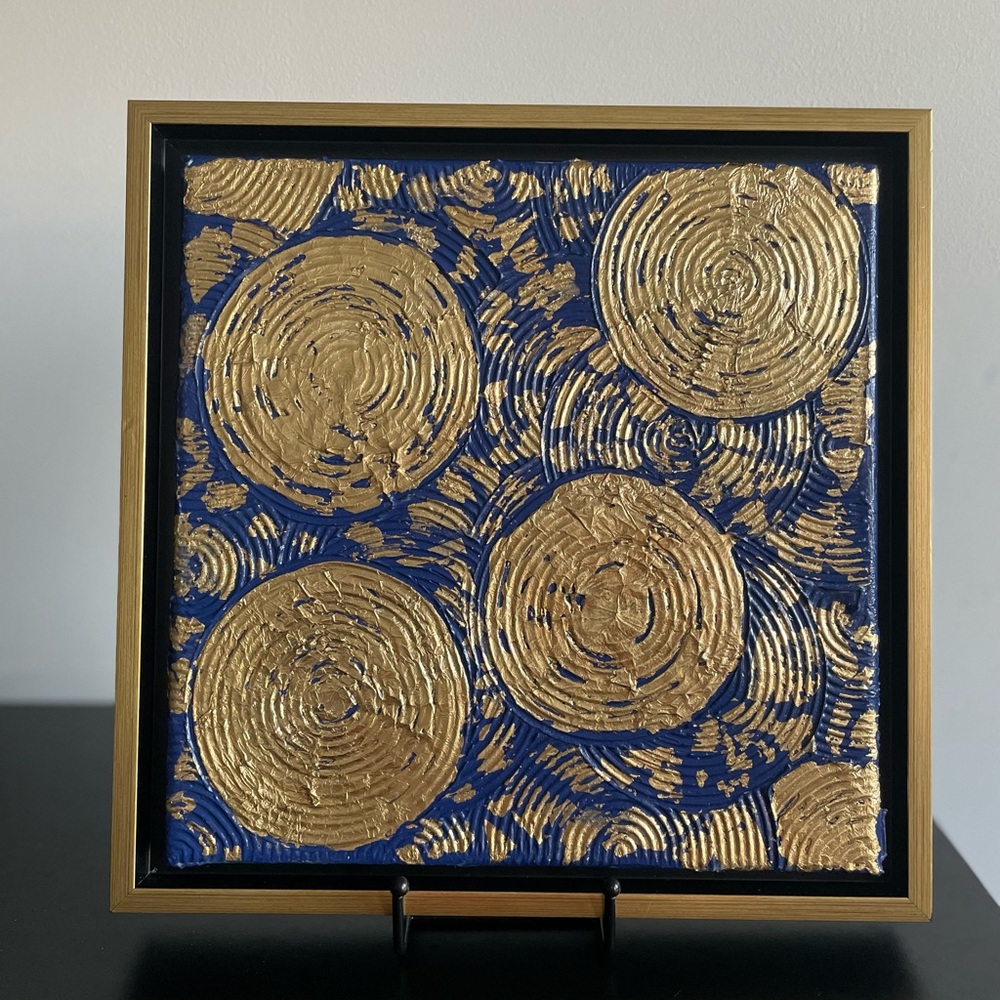 Framed Abstract Canvas Art - Picture 1 of 2
